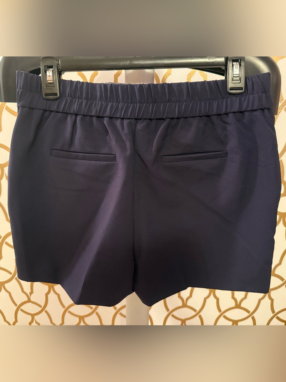 Nicole Miller Navy High-Waist Shorts with Gold Buttons size 6 - Picture 4 of 4